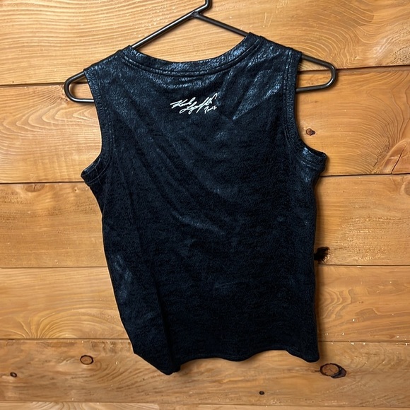Karl Lagerfeld Paris womens tank blouse XS black event evening cotton casual NWT - Picture 11 of 14